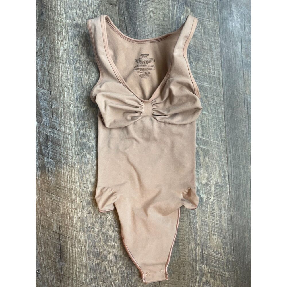 Skims Seamless Sculpt Scoop Thong Bodysuit Shapewear S